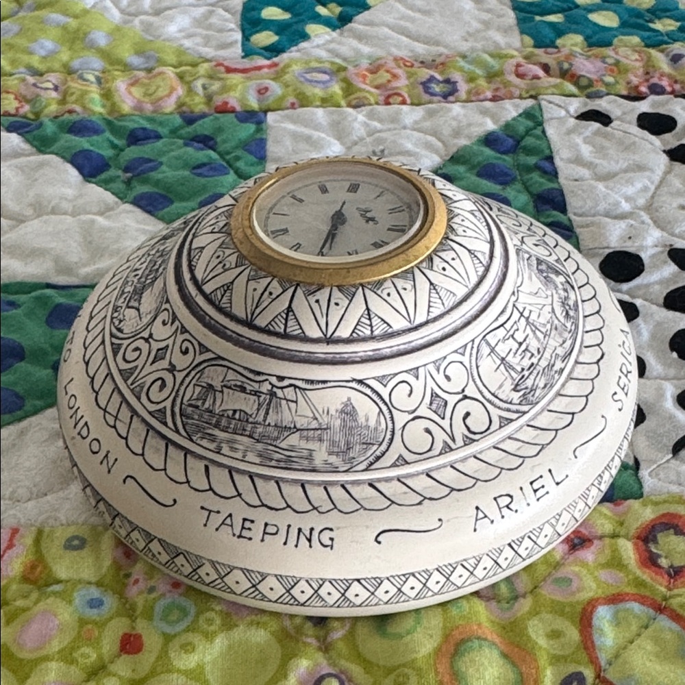 Vintage Great Tea Race 1866 Commemorative Desk Clock & Paperweight Nautical Chic - Picture 6 of 7